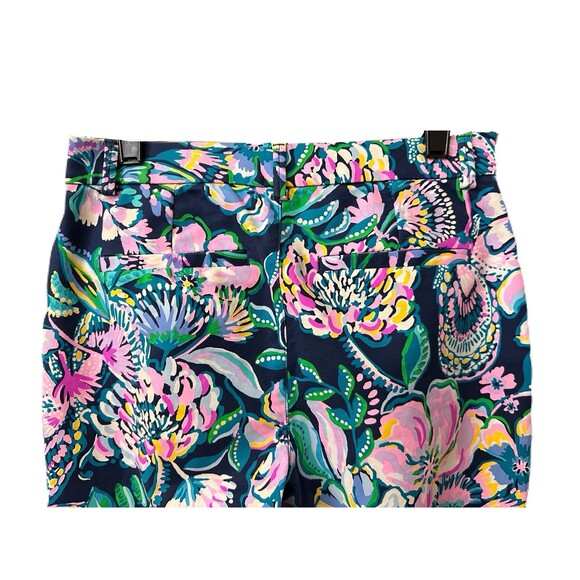 Lilly Pulitzer Womens Size 2 Kelly Stretch Pant High Tide Navy She's Got Sol EUC - Picture 5 of 8